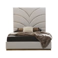 thumbnail image 6 of Laura Gold Detailed Upholstery King 6 Pc made with Wood in White, 6 of 23