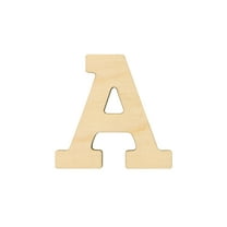 Essentials By Leisure Arts Arts Wood Letter 1.75" Birch A