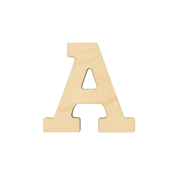 Essentials By Leisure Arts Arts Wood Letter 1.75" Birch A
