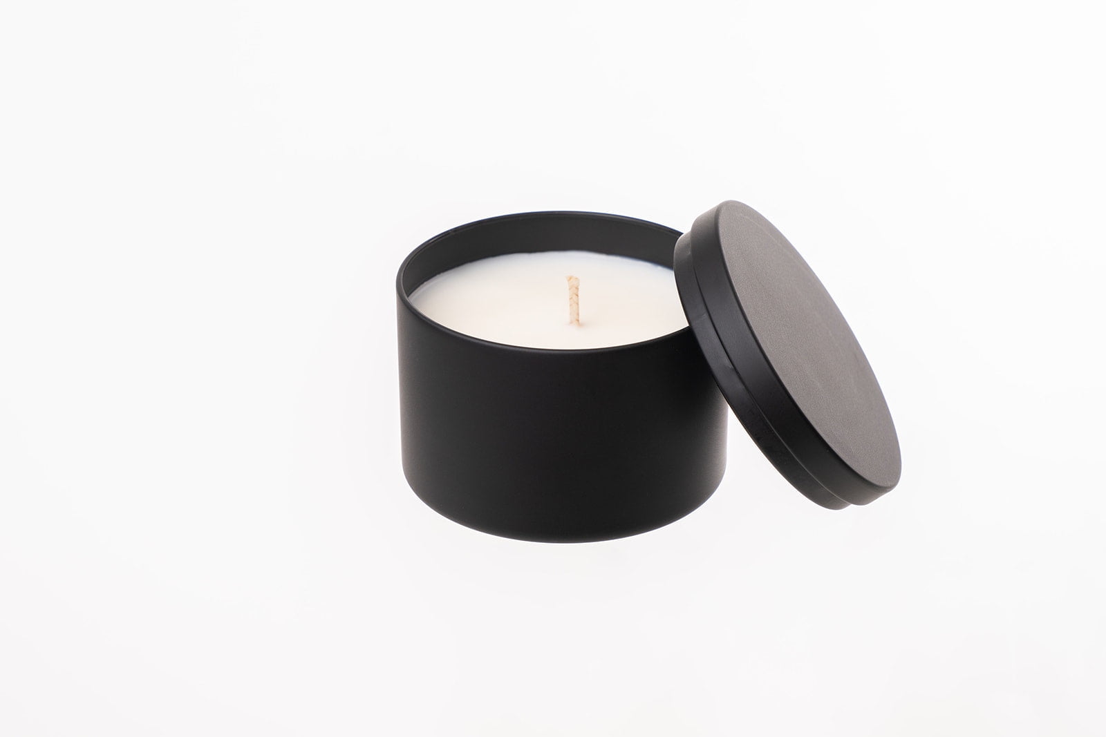 EOTW Candle Supply 8 oz. 24 Pack Empty Black Tin Jars, Ideal for Candle Making.
