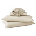 thumbnail image 2 of Martha Stewart Everyday Ultra Soft Washed Microfiber Twin/Twin XL College Dorm Sheets Set, 3 Piece Set, 1 Fitted, 1 Flat & 1 Pillowcase, Deep Pocket, Durable & Lightweight Twin Bedding, Oyster, 2 of 6