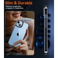 thumbnail image 3 of 5 in 1 Crystal Slim Clear for iPhone 14 Case,Not-Yellowing & Military Grade Drop Protection (Black), 3 of 7