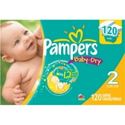 Pampers - Baby Dry Diapers, Super Pack (Choose Your Size)