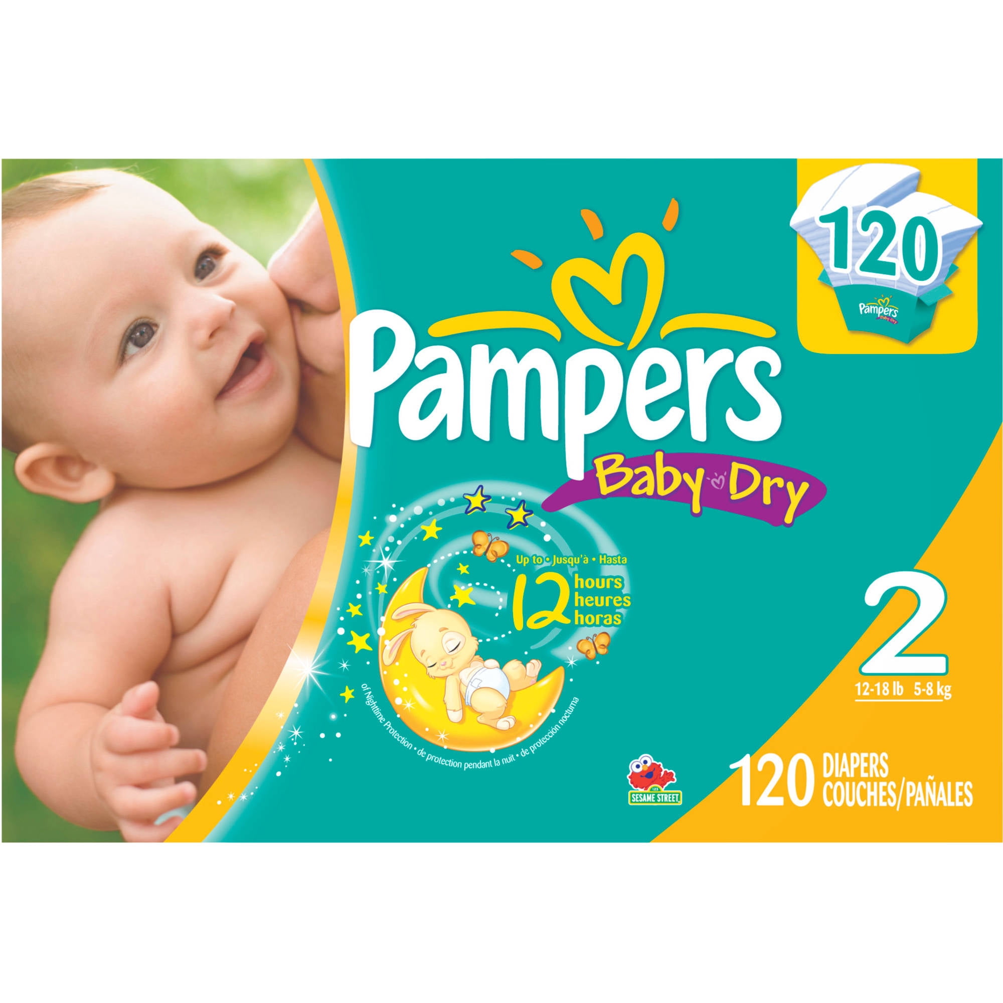 Pampers - Baby Dry Diapers, Super Pack (Choose Your Size)