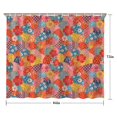 thumbnail image 5 of Pioneer Flower Floral Print Pattern Shower Curtain 84"x72", Bathroom Decorative Shower Curtain Set with 12 Hooks, Waterproof Washable, 5 of 6