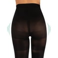 thumbnail image 4 of Anti Cellulite Tights Control Top Pantyhose, 70 DEN, BLACK, SKIN, MADE IN ITALY (M, BLACK), 4 of 5