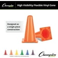 thumbnail image 4 of Champion Sports High Visibility Flexible Vinyl Cone for Athletics and Social Distancing, Green, 12 Inch, 4 of 7