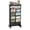 Black2, variant on 6-Tier Mobile Bookshelf, Rolling Bookcase Book Storage Rack, Movable File Folder Organizer Cart with Wheels for Home Study Office Living Room Classroom, White
