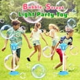 thumbnail image 6 of Bubble Machine, Automatic Standing Bubble Maker Machine Height Adjustable Up to 47 Inches Outdoor Battery Bubble Machine with Light/Music for Birthday Party Gifts Green, 6 of 9