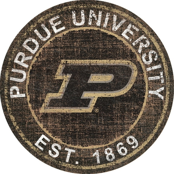 Purdue Boilermakers 24'' Round Heritage Logo Sign