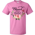 thumbnail image 3 of Inktastic Blessed to Be a Gigi with Pink Flowers T-Shirt, 3 of 5