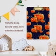 thumbnail image 5 of FMSHPON Halloween Watercolor Vibrant Jack o Lantern Clipboard Hardboard Wood Nursing Clip Board and Pull for Standard A4 Letter 13x9 inches, 5 of 5