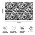 thumbnail image 3 of Black Leopard Print Bathroom Rugs Mat,Non Slip Microfiber Bathroom Rug,Rubber Backing,Soft Bathroom Mats for Bathroom Floor,Tub and Shower,20x32in(50x80cm), 3 of 5