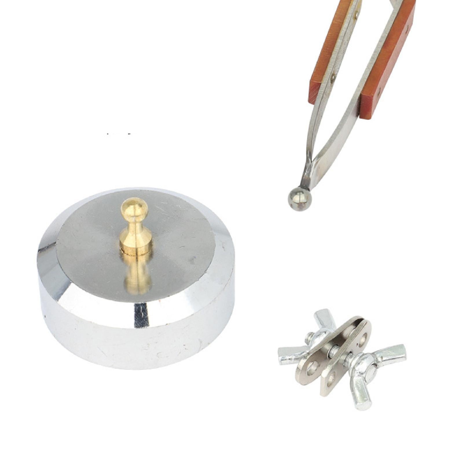 Cross Locking Jewelry Soldering Tweezers with Base 360°Rotation, Stainless Steel Jewelry Making Repair Tweezers Kit Watch Accessories
