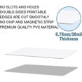 thumbnail image 2 of Premium Blank Pvc Cards - Pack Of 20 White Plastic Cards For Id Badge Printers, 2 of 5