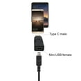 thumbnail image 2 of Mini USB Female to Type C Male Adapter Support Charging Data Transfer Converter, 2 of 7