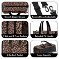 thumbnail image 3 of Teacher Tote Bag,Red Dog Art Footprint Teacher Utility Tote Bag,Large Work Tote Bags for Women with Multiple Pockets,Top Zipper Closure,13.8x10.6x6.7 Inch, 3 of 5