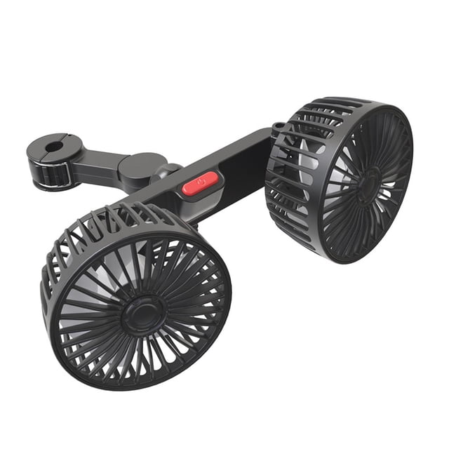 Ventilador de Circulación de aire de coche Sunnimix Mini ventilador de coche doble Cabeza
