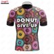 thumbnail image 3 of Maillot de ciclismo Donut Give Up para hombre, manga corta, reflectante, para ciclismo de montaña, para descenso, equipo profesional, novedad de verano, 3 of 5
