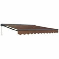 thumbnail image 4 of ALEKO Parasol Demi-Cassette Rétractable Terrasse Auvent 10x8 ft Couleur Marron, 4 of 5