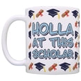 thumbnail image 2 of ThisWear Graduate Gifts Holla at this Scholar Funny Graduation Gifts 11 ounce 2 Pack Coffee Mugs, 2 of 4
