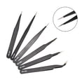 thumbnail image 4 of CPAN 1pc Watch repair tools stainless steel straight curved tweezer for watchmaker, 4 of 7