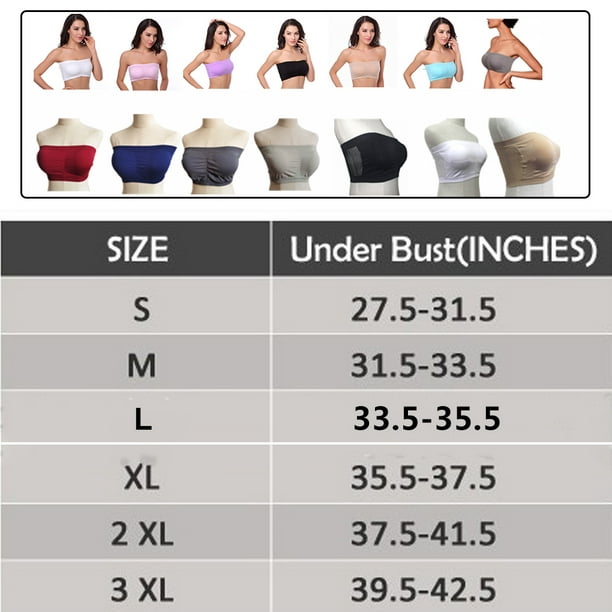 Wireless Bra Strapless Bras Bandeau Accessories Tube Top Pull-On