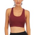 thumbnail image 2 of SHCKE Women Sports Bra Cross Back Yoga Bra Fitness Workout Tops With Removable Cups, 2 of 6