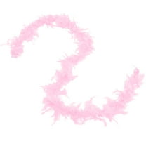 MLINS Pink Boa Black Home Party Decoration Fancy Dress Accessory Miss