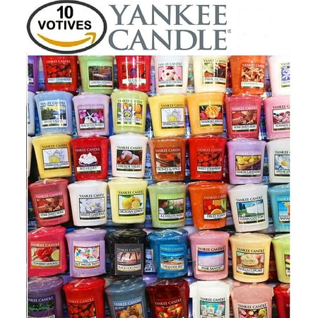 Floral Candle Yankee Candle Votives - Grab Bag of 10 Assorted Yankee Candle Votive Candles (10 Ct Floral FragrancesMixed) By Grab Bag Yankee Candle ()