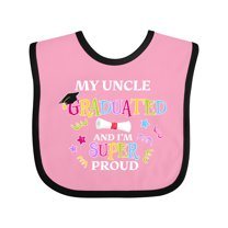 Inktastic My Uncle Graduated and I'm Super Proud Boys or Girls Baby Bib