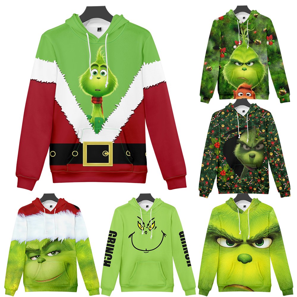 Christmas Grinch Cartoon Family Sweatshirt Sweaters Long Sleeve Gift for  Family Print Sweatshirt - Walmart.com