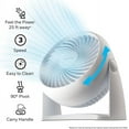 thumbnail image 3 of HT-904 TurboForce Tabletop  Circulator Fan, White - Quiet Personal Fan for Home or Office, 3 Speeds and 90 Degree Pivoting, 3 of 8