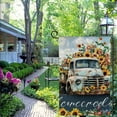 thumbnail image 4 of PHYHOO Fall Garden Flags Double Sided, Welcome Truck with Flowers Small Yard Flag Seasonal Decorations for Outdoor White, 4 of 6