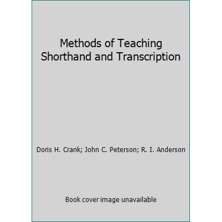 Methods of Teaching Shorthand and Transcription, Used [Hardcover]
