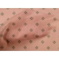 thumbnail image 4 of oneOone Cotton Poplin Peach Fabric Diamond Shape Small Dress Material Fabric Print Fabric By The Yard 42 Inch Wide, 4 of 4