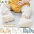 thumbnail image 3 of Unisex Baby Crawling Anti-Slip Knee Pads and Socks Set,Save Toddler Boy Girl 3-9-18 Months Knee and Ankle, 3 of 6