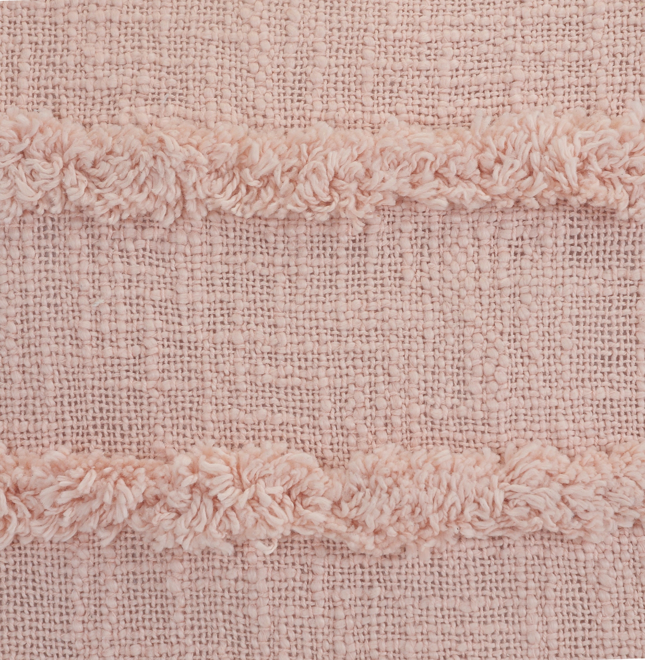Ox Bay Blush Solid Organic Cotton Square 2 Piece Pillow Feather Filled Set