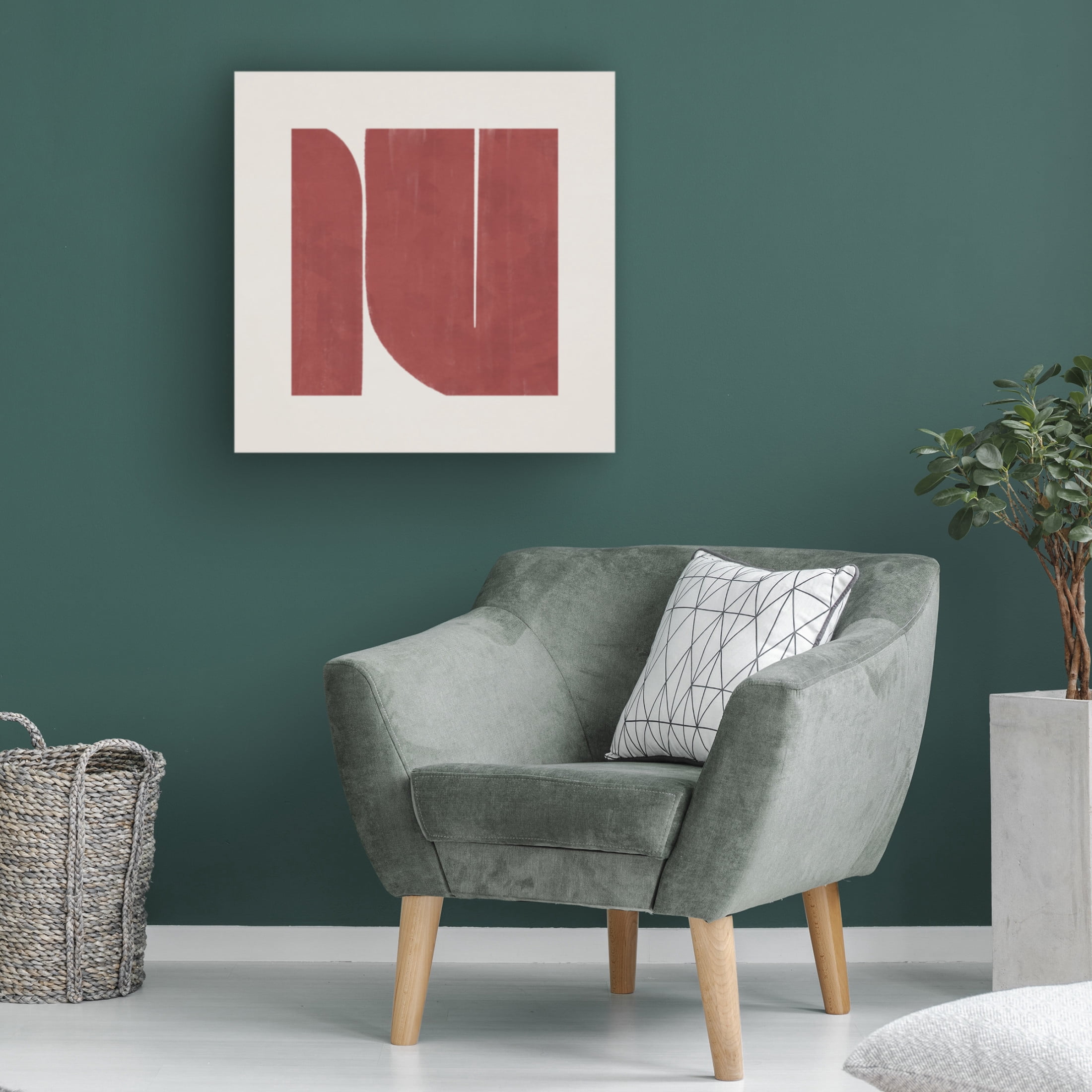 Trademark Fine Art Emel Tunaboylu  Small Sqterracota R Canvas Wall Art