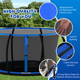 thumbnail image 4 of Trampoline Net Replacement 14 FT Trampoline Net Replacement 14FT Trampoline Net Enclosure Safety Net for 6 Poles Round Frame Top Ring Enclosure System (Net Only), 4 of 7