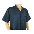 thumbnail image 5 of Men 2pc Walking Leisure Suit Short Sleeves By DREAMS 256-01 Solid Navy Blue, 5 of 7