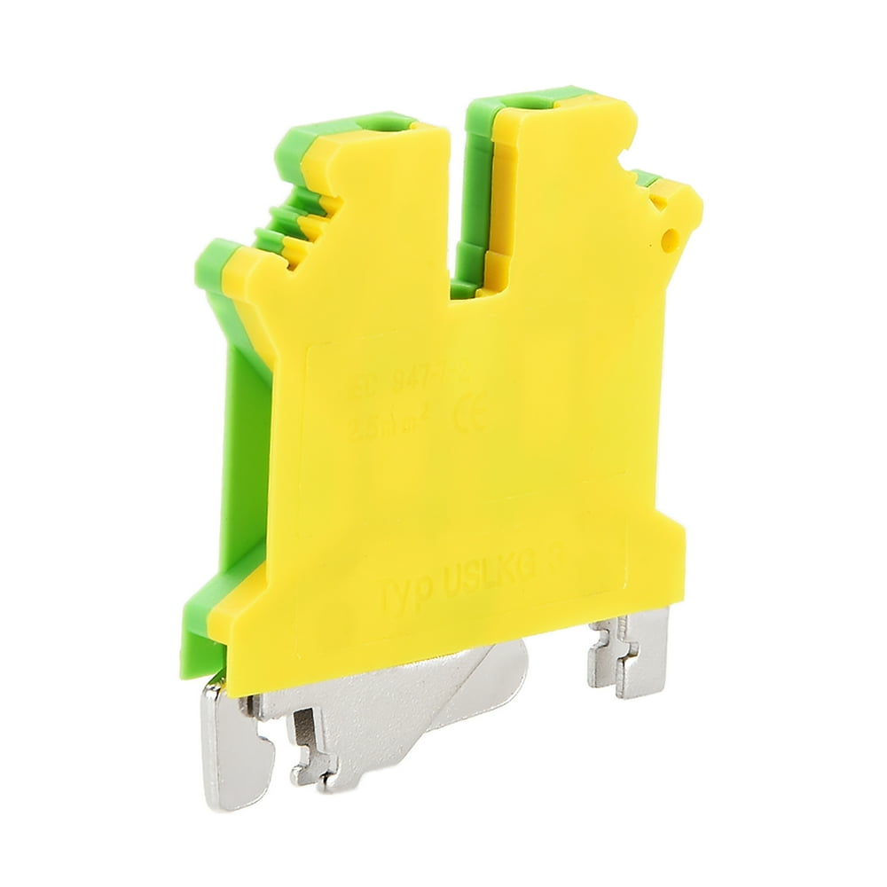 E/UK DIN Rail Terminal Blocks End Stopper Bracket for 35mm Rail , 10