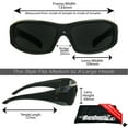 thumbnail image 2 of Bikershades Full Lens No Line Reading Sunglass Safety Magnifying readers Outdoor, 2 of 6