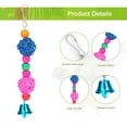thumbnail image 4 of Bird Swing Toys with Bells Pet Parrot Cage Hammock Hanging Toy, 4 of 7