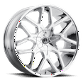 thumbnail image 2 of LUXXX ALLOYS 7 24X9.5 6X135/6X139.7 30ET 78.1CB CHROME WHEEL, 2 of 2