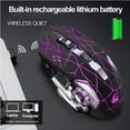 thumbnail image 4 of YZEGDCH Computer Mice Rechargeable X8 Wireless Silent LED Backlit USB Optical Ergonomic Gaming Mouse,Black, 4 of 4