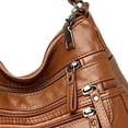 thumbnail image 7 of Fashion Women Leather Shoulder Bag Vacation Shopping Bag Pouch Casual Travel Bag Brown, 7 of 7