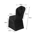 thumbnail image 5 of Hadanceo Chair Cover High Elastic Integrated Decorative Polyester Ruched Design Dining Chair Protector Cover, 5 of 5