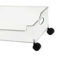 thumbnail image 3 of Ouitble Conteneurs De Rangement à Roulettes, Boîte De Rangement En Plastique Transparente Sous le Bureau Pour Livres Avec Rouleau Pour Dortoir D'école, Bureau, Chambre à Coucher, 3 of 12