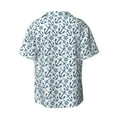 thumbnail image 2 of Sigee Nautical Theme Anchors Print Men's Shirts Casual Button Down Short Sleeve Summer Beach Shirt Hawaiian Vacation Shirts Tee Shirt-Large, 2 of 7